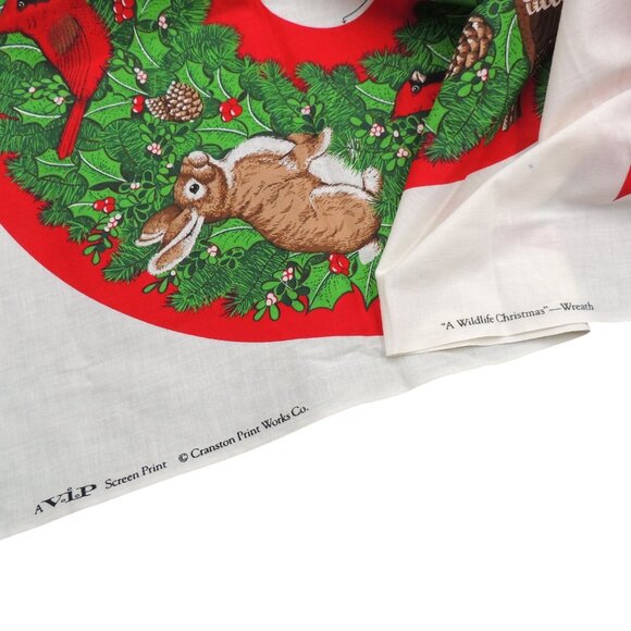 Cranston Print "A Wildlife Christmas" Cut and sew wreath - Picture 3 of 3